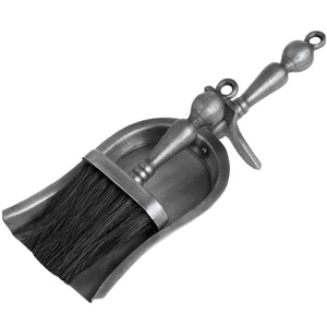 Hill Interiors, Hearth Tidy Set in Antique Pewter Effect Finish