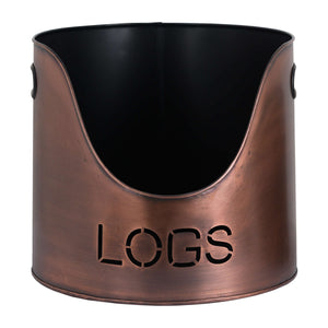 Hill Interiors, Logs and Kindling Buckets & Matchstick Holder