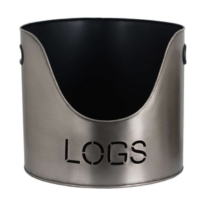 Hill Interiors, Logs and Kindling Buckets & Matchstick Holder