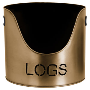 Hill Interiors, Logs and Kindling Buckets & Matchstick Holder