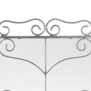 Hill Interiors, Ornate Large Fire Screen available in Antique Silver and Black