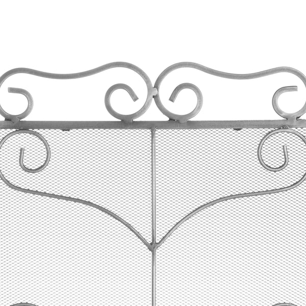 Hill Interiors, Ornate Large Fire Screen available in Antique Silver and Black