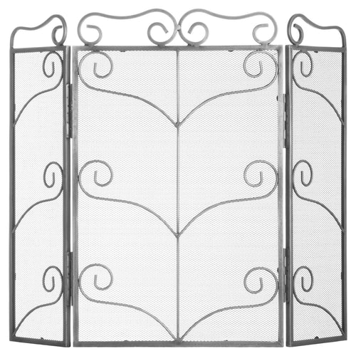 Hill Interiors, Ornate Large Fire Screen available in Antique Silver and Black