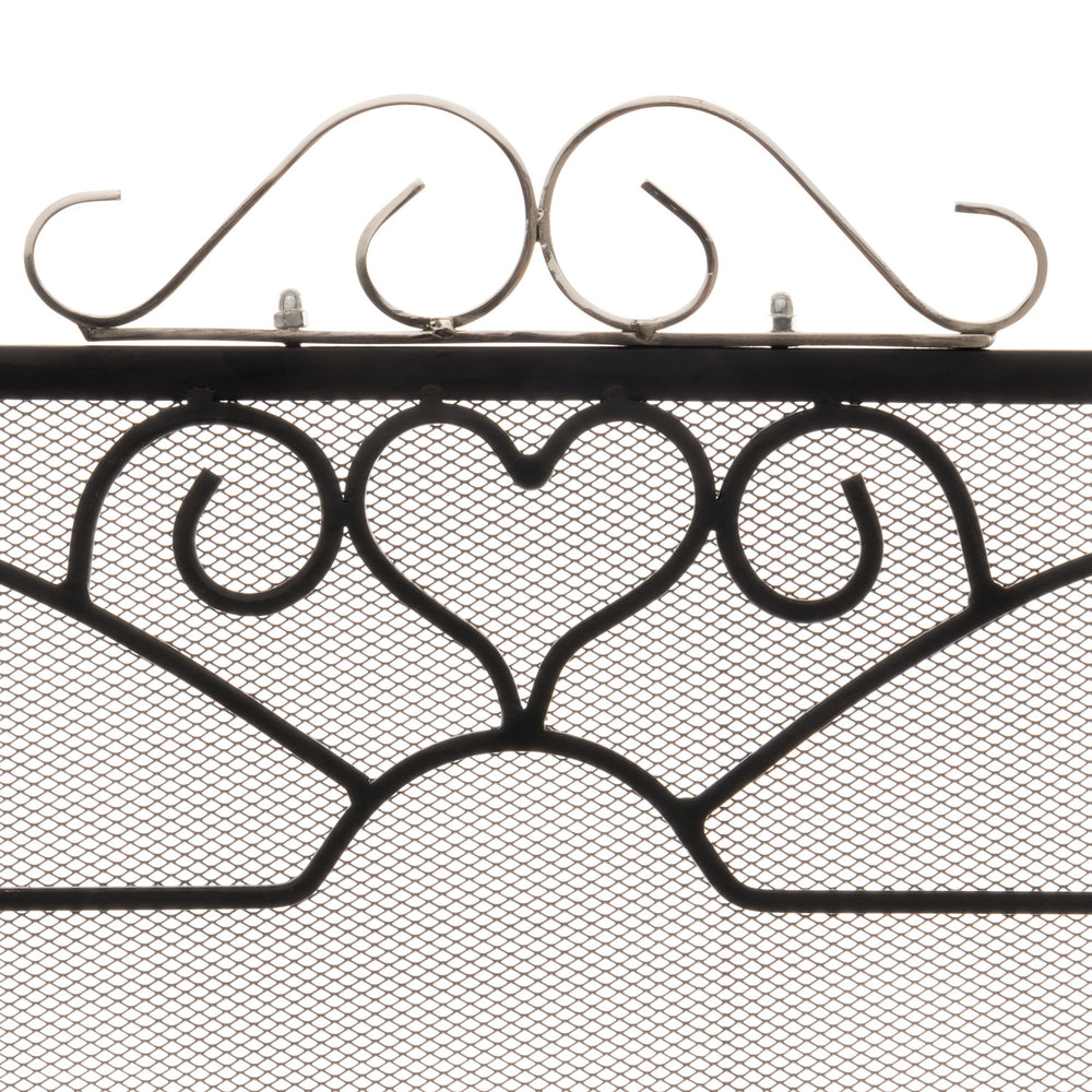 Hill Interiors, Chrome Topped Three Fold Fire Screen