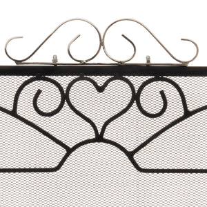 Hill Interiors, Chrome Topped Three Fold Fire Screen