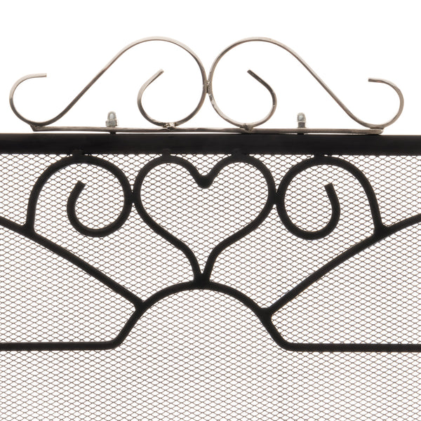 Hill Interiors, Chrome Topped Three Fold Fire Screen