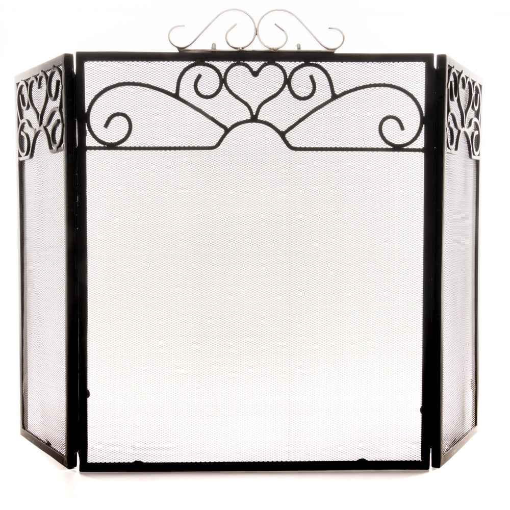 Hill Interiors, Chrome Topped Three Fold Fire Screen