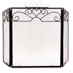 Hill Interiors, Chrome Topped Three Fold Fire Screen
