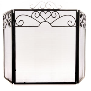 Hill Interiors, Chrome Topped Three Fold Fire Screen