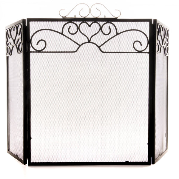 Hill Interiors, Chrome Topped Three Fold Fire Screen