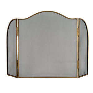 Hill Interiors, Large Fire Screen in Antiqued Brass or Silver