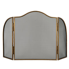 Hill Interiors, Fire Screen in Antiqued Brass or Silver