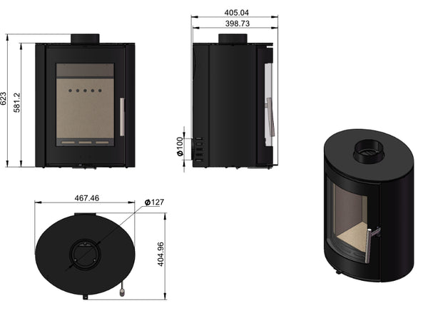 Woodford Charlton EcoDesign Freestanding Stove
