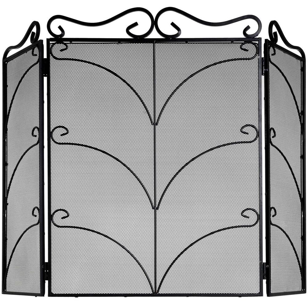 Hill Interiors, Ornate Large Fire Screen available in Antique Silver and Black