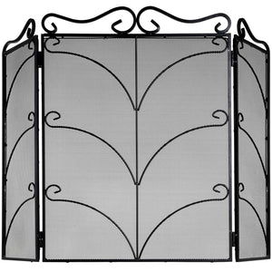 Hill Interiors, Ornate Large Fire Screen available in Antique Silver and Black