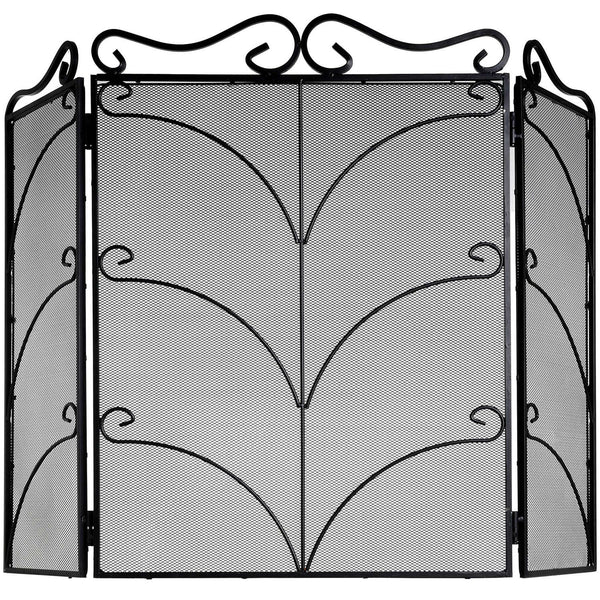 Hill Interiors, Ornate Large Fire Screen available in Antique Silver and Black