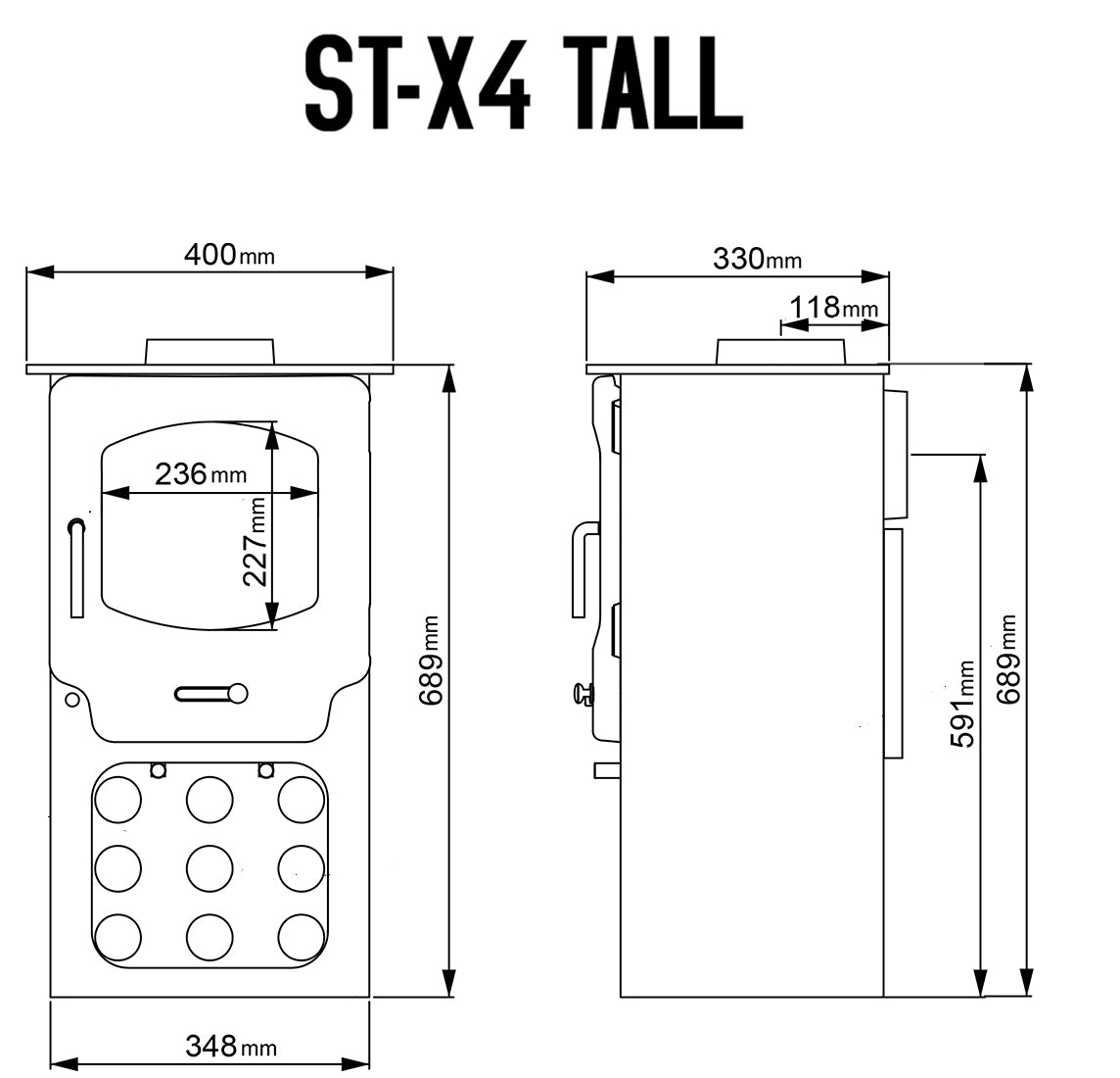 Saltfire ST-X4 Eco Multi-Fuel Stove