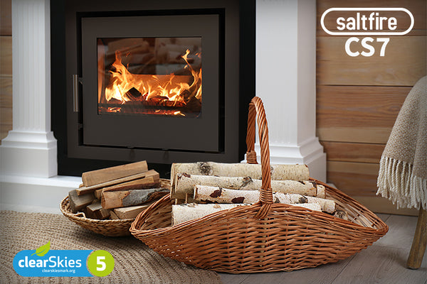 Saltfire CS7 Inset Stove | 7kW Multi-Fuel Cassette Heater