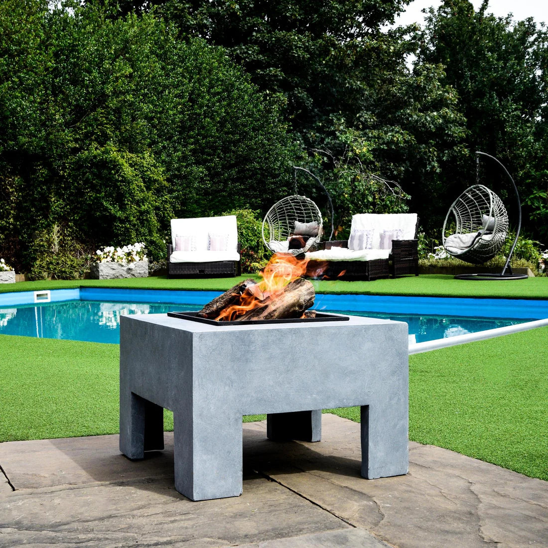Ivyline, Square Fire Pit & Square Console