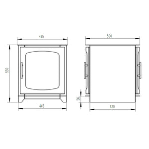 Henley Stoves, Bioethanol Hazelwood Double Side