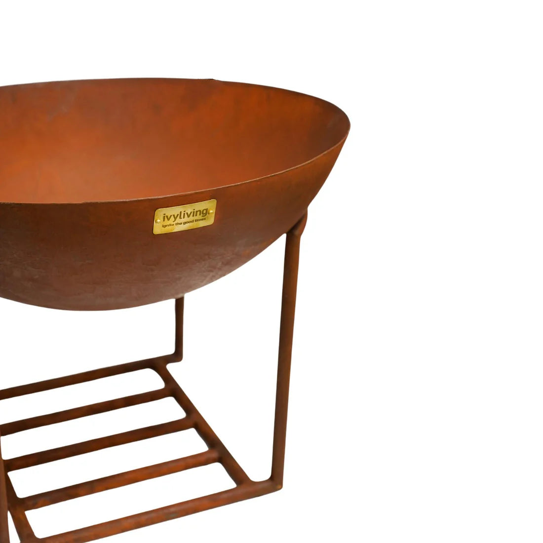 Ivyline, Outdoor Cast Iron Firebowl on Stand