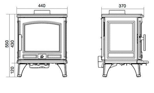ACR Oakdale 5kW Multifuel Stove – Traditional Cast Iron Wood Burner