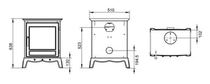 Henley Stoves, Ash 8.2kW Multi Fuel (Eco) Stove