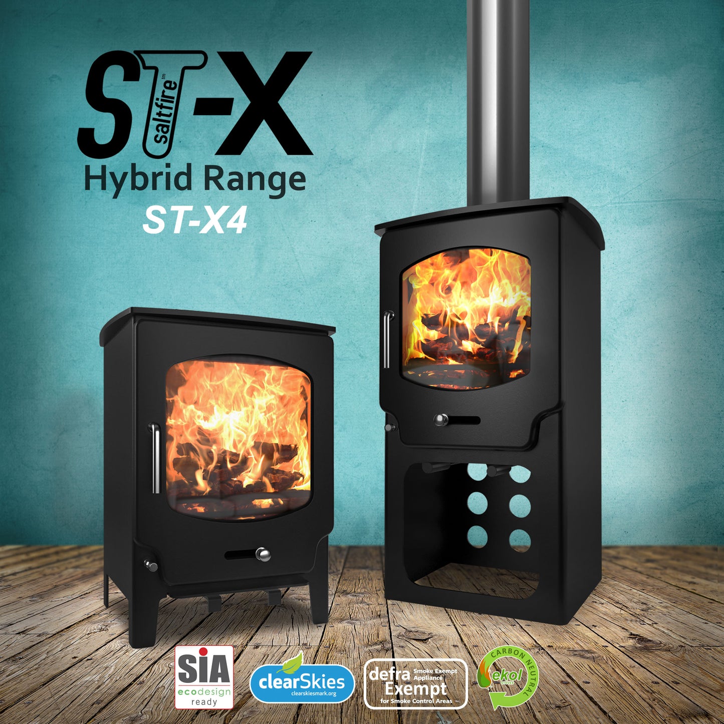 Saltfire ST-X4 Eco Multi-Fuel Stove