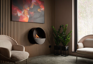 Planika Bubble Wall & Floor Freestanding Fireplace