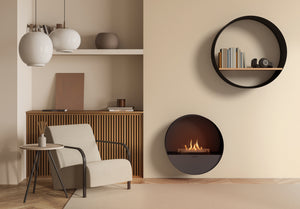 Planika Bubble Wall & Floor Freestanding Fireplace