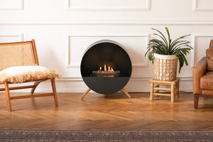 Planika Bubble Wall & Floor Freestanding Fireplace