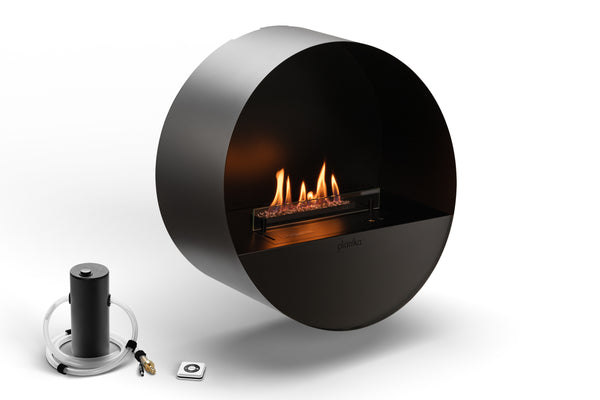 Planika Bubble Wall & Floor Freestanding Fireplace
