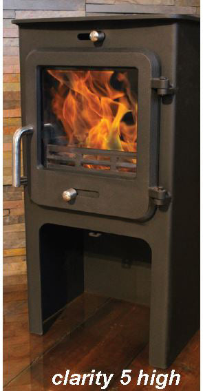 Ekol Clarity 5kW Wood Burning / Multifuel Ecodesign Stove (with painted door option)