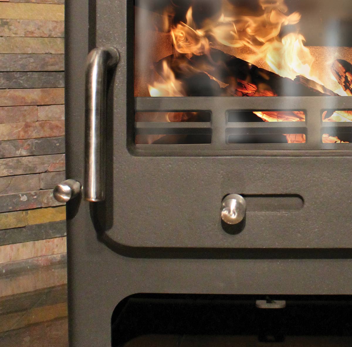 Ekol Clarity 5kW Wood Burning / Multifuel Ecodesign Stove (with painted door option)