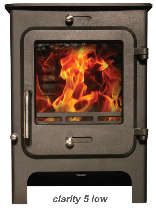 Ekol Clarity 5kW Wood Burning / Multifuel Ecodesign Stove (with painted door option)