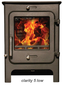 Ekol Clarity 5kW Wood Burning / Multifuel Ecodesign Stove (with painted door option)