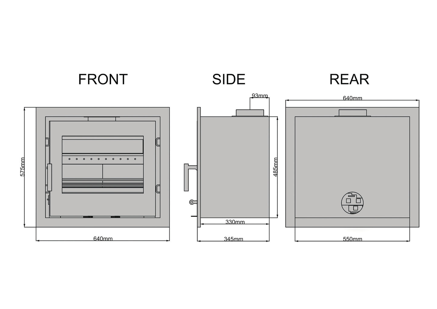 Saltfire CS7 Inset Stove