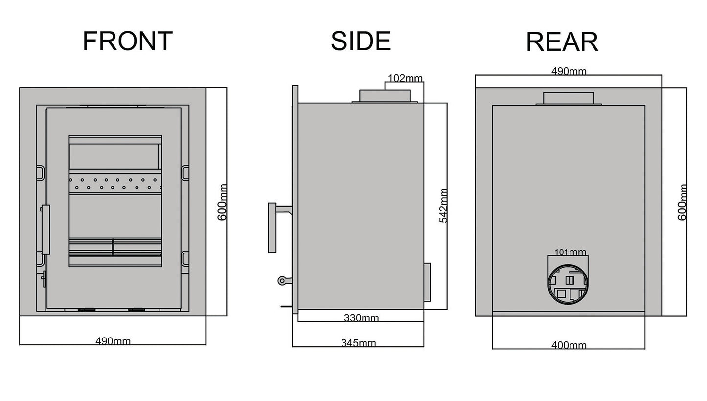 Saltfire CS5 Inset Stove