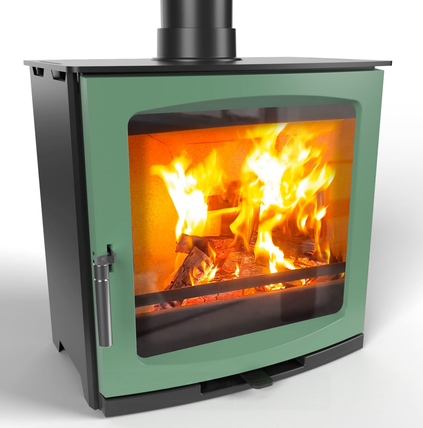 Ekol Edge 5kW Wood Burning Ecodesign Stove (with painted door option)