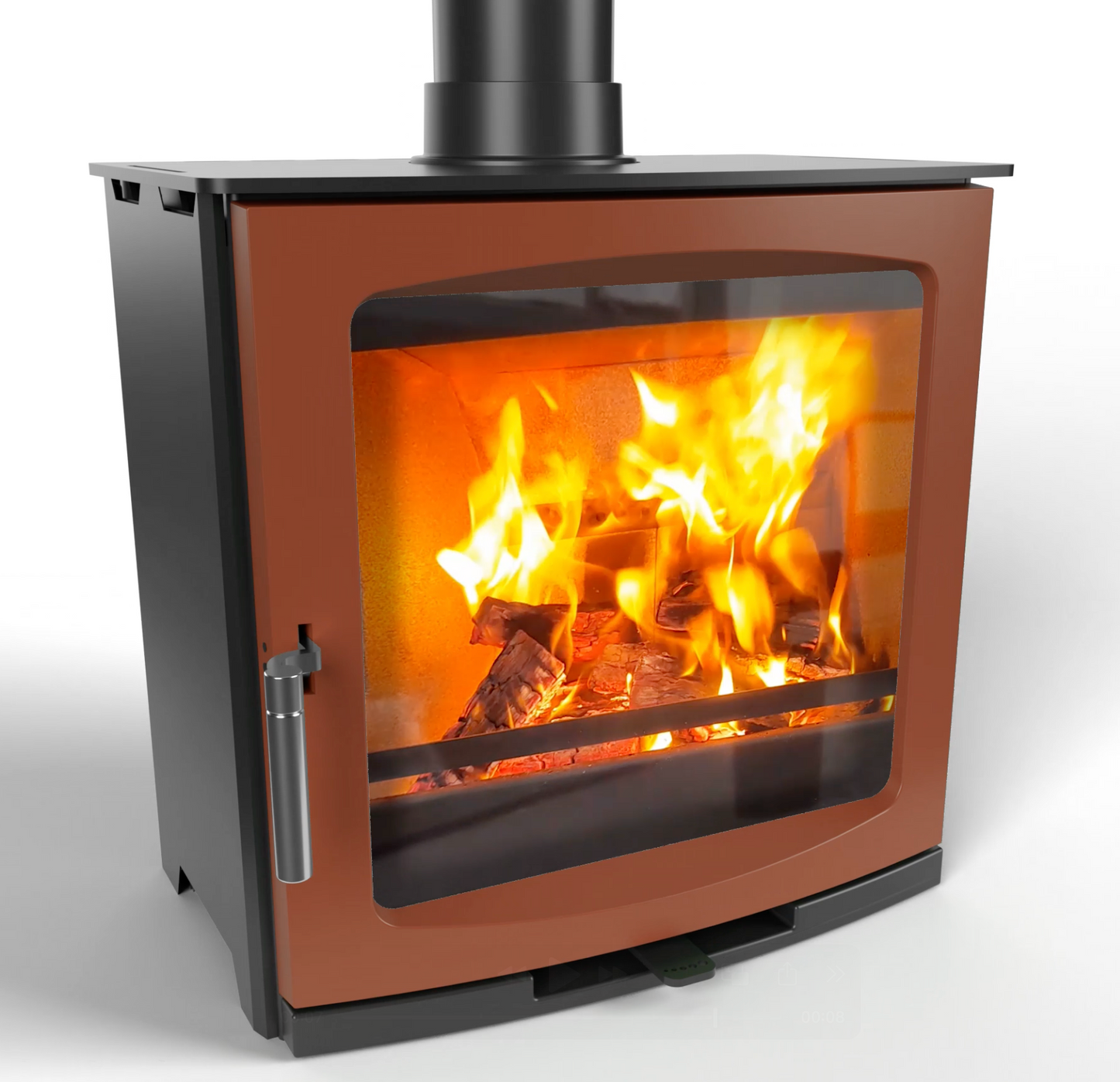Ekol Edge 5kW Wood Burning Ecodesign Stove (with painted door option)