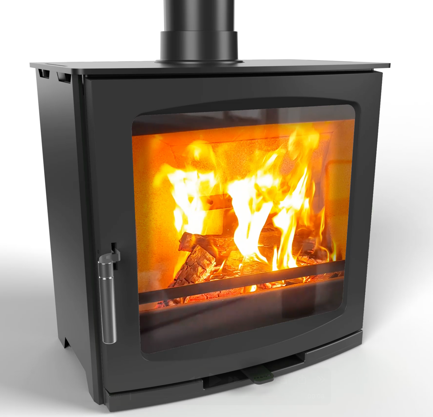 Ekol Edge 5kW Wood Burning Ecodesign Stove (with painted door option)