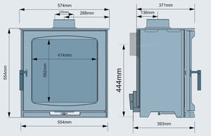 Ekol Edge 5kW Wood Burning Ecodesign Stove (with painted door option)