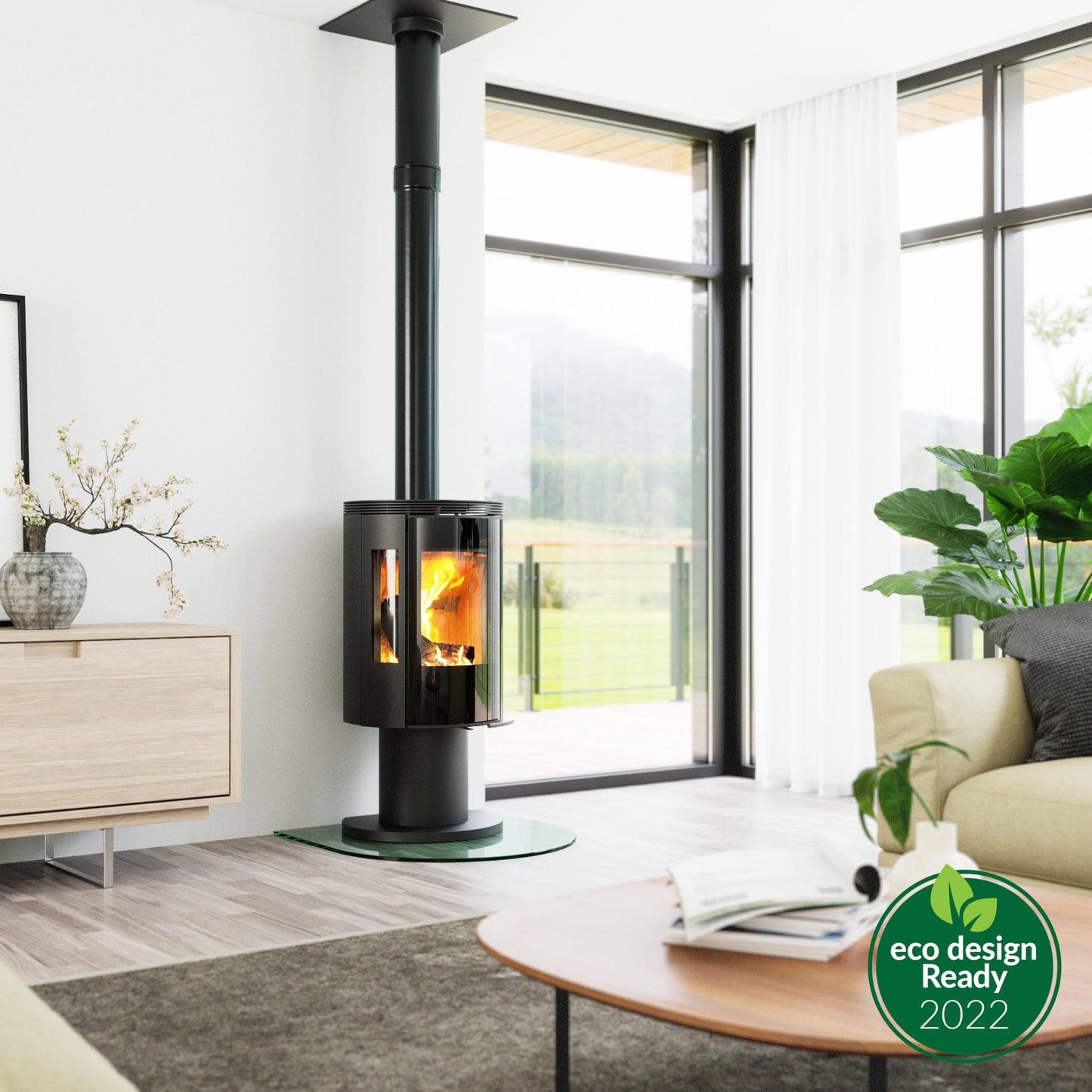 Henley Stoves, Elite G4 Eco,  7.7kW, Wood Burning Stove
