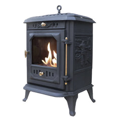 Indoor Cast Iron Bioethanol Fireplace - Black | Cool Heat Solution