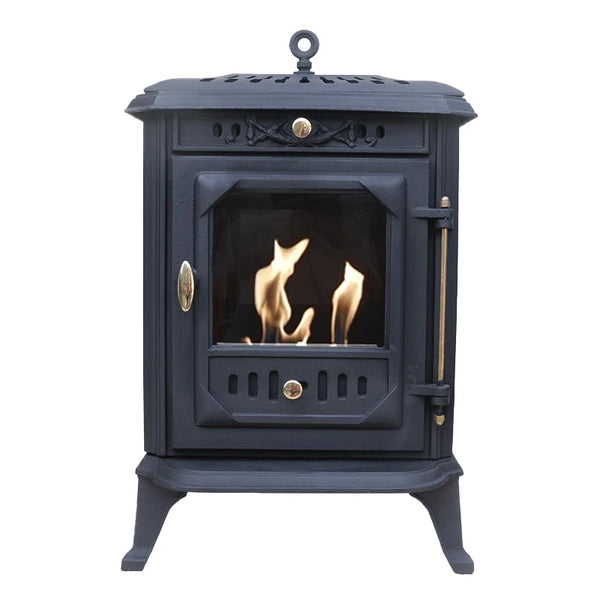 Indoor Cast Iron Bioethanol Fireplace - Black | Cool Heat Solution