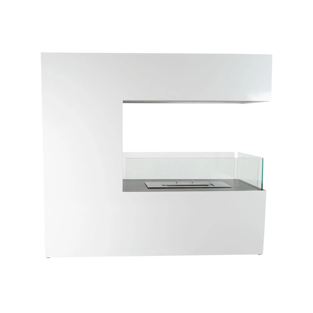 Topeka Freestanding Bioethanol Fireplace | Wide Flame View