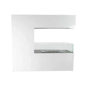 Topeka Freestanding Bioethanol Fireplace | Wide Flame View