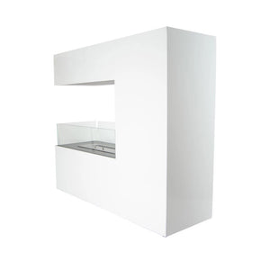 Topeka Freestanding Bioethanol Fireplace | Wide Flame View