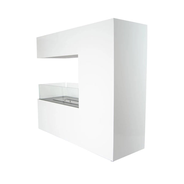 Topeka Freestanding Bioethanol Fireplace | Wide Flame View