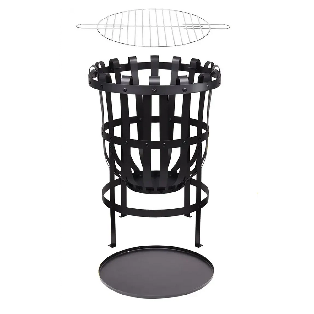 Cach Fires Jordan Fire Basket with Grill | Cozy Outdoor Evenings